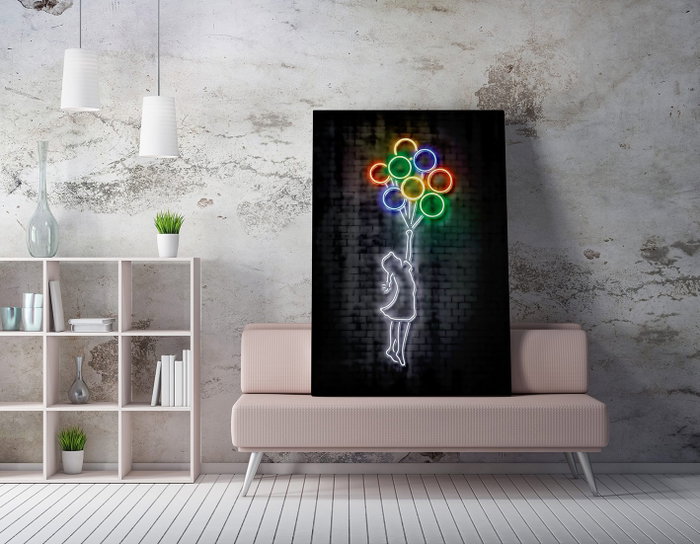Wallity WY224 Lienzo Decorativo Multicolor 50 x 70 cm